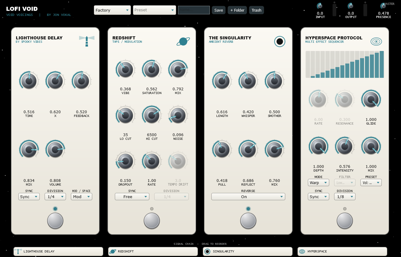 Lofi Void plugin interface